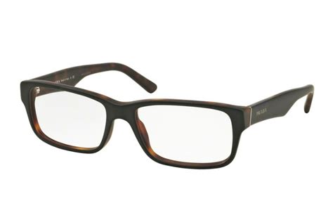 prada pr 16mv ubh1o1 top black matte tortoise frames only|Prada PR 16MV Eyeglasses .